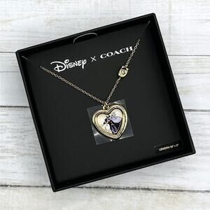 Coach X Disney Villains Heart Necklace CD814